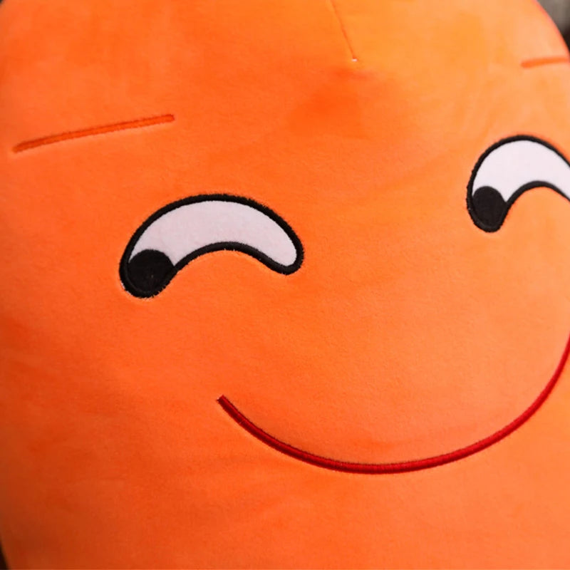 Cartoon Smile Carrot Plush toy Cute Simulation Vegetable Carrot Pillow Dolls Stuffed Soft Toys for Children Gift