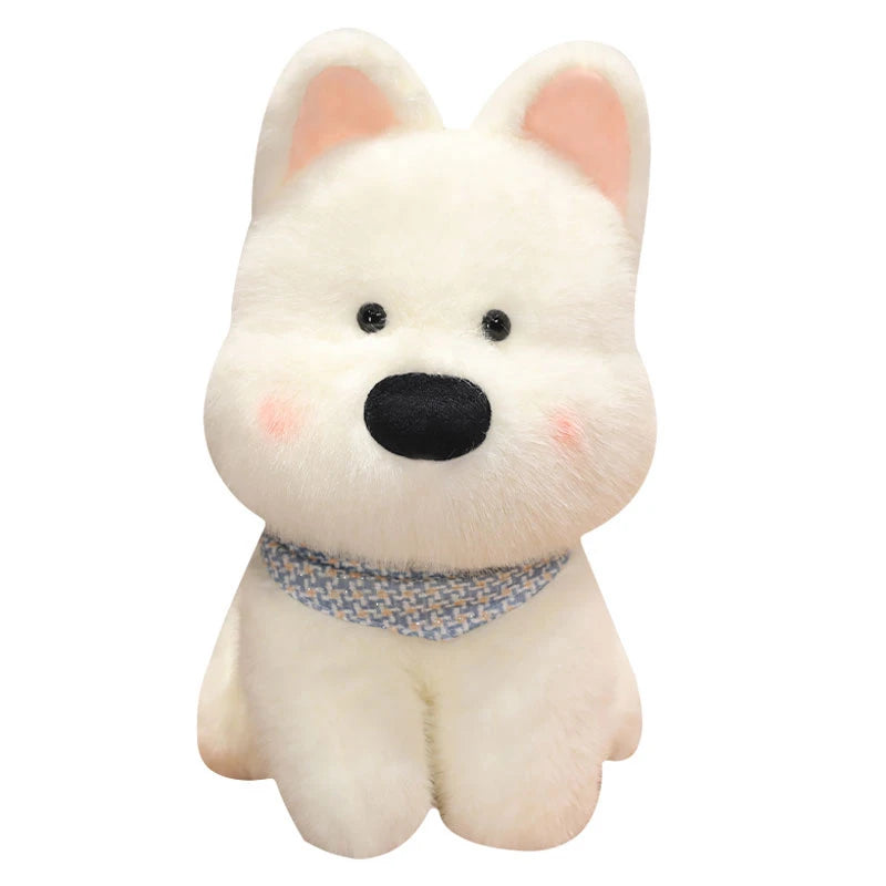 Cute Plush West Highland Dog Plush Toy White Terrier Dolls Stuffed Soft Dog Pillow Kawaii Toy