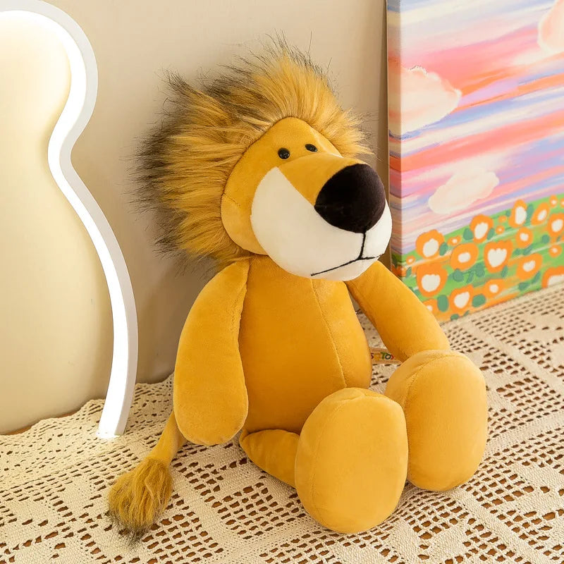 Super Cute Stuffed Toy Sleeping Mate Lion Elephant Tiger Dog Fox Monkey Giraffe Rabbit Panda Plush Animals Toys Kid Gift